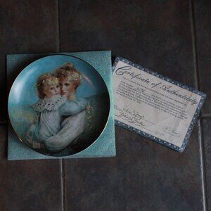 Vintage W.S. George 1989 "Precious Embrace" Collector's Plate